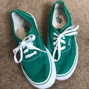 Big Kids green Vans